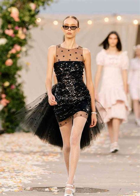 chanel robe soirée|chanel knee length ladies dresses.